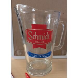 🍀Vintage Schmidt Beer Pitcher